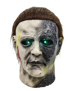 Masque d'horreur réaliste en latex LED <span class=keywords><strong>Michael</strong></span> <span class=keywords><strong>Myers</strong></span> pour adulte, idéal pour les fêtes d'Halloween, directement de l'usine - Product Image 5