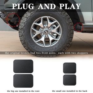 Plug As Roda Depan untuk Ford Bronco Accessories 2021 2022 2/4-Door Hitam Karet Stopper Cover Protection 4 Buah - Product Image 5
