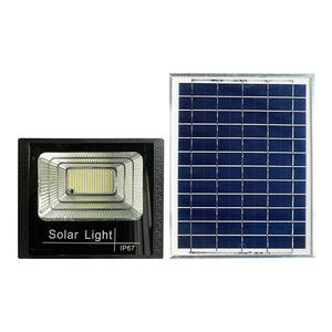 Лидер продаж, аккумуляторная батарея мощностью 30 Вт, 200 Вт, 300 Вт, 400 Вт, уличные светодиодные фонари, Солнечный прожектор с панелью - Product Image 5