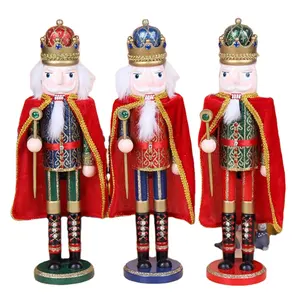 圣诞木制工艺品装饰品欧式国王风格木制定制胡桃夹子