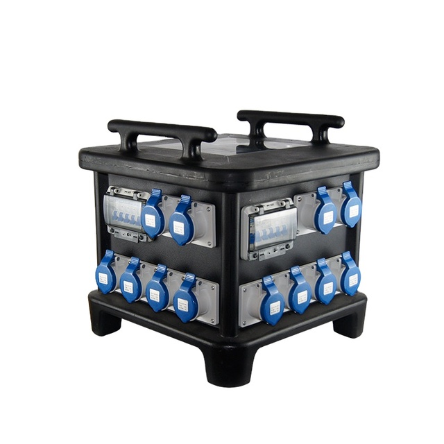 IP67 Portable Waterproof 400V 63A PE Power Equipment Junction Box Switch Cabinet Power Distribution Box Industrial Use