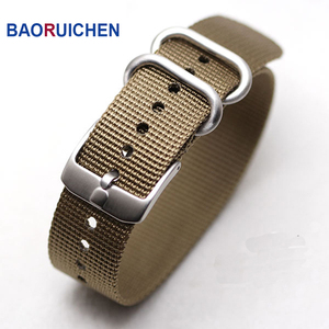 Su misura 18 millimetri 20 millimetri 22 millimetri 24 millimetri Heavy Duty Zulu Nylon Cinturino di Vigilanza Della Fascia Cinturino Nato - Product Image 1