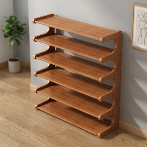 Zapatero Metálico Económico de Múltiples Niveles, Almacenamiento Moderno para el Hogar con Puerta Antipolvo, Diseño Simple para Muebles de Sala de Estar - Product Image 3
