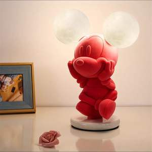 Nuevos fabricantes de iluminación LIGHTOPS Nueva lámpara de <span class=keywords><strong>mesa</strong></span> de Mickey Mouse rosa de dibujos animados creativos para la habitación de los niños - Product Image 4
