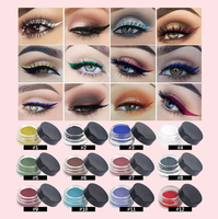 Eyeliner en gel minéral 12 couleurs OEM, logo personnalisé, marque privée, longue tenue, waterproof pour maquillage des yeux, votre propre marque