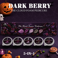 Kit de pédicure 5 étapes personnalisé à marque privée, kit de soin des pieds saisonnier pour les fêtes et Halloween, pour salons de beauté et détaillants