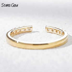 แหวนแต่งงานเพชรทรงกลมเจียระไนแบบบริลเลียนท์ 1.9 มม. ทองคำแท้ 10k จาก Starsgem - Product Image 5