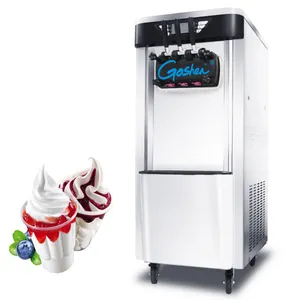 China commercial 3 Flavor and Twist Soft Serve Ice Cream Maker / Frozen Yogurt / Gelato / Sorbet Machine