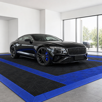Dalles de garage emboîtables en plastique PP haute résistance, durables, écologiques, imperméables et antidérapantes pour atelier intérieur/extérieur et sol de voiture