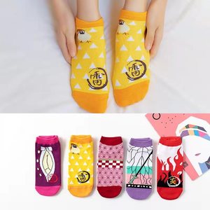<span class=keywords><strong>2021</strong></span> nouveau Design chaussettes <span class=keywords><strong>japonais</strong></span> <span class=keywords><strong>Anime</strong></span> chaussettes dessin animé coupe basse Tabi bonneterie pour femmes homme enfants - Product Image 3