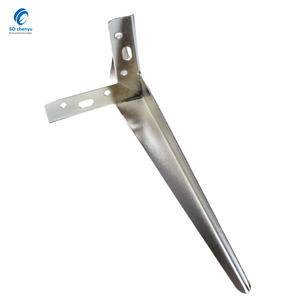 थोक क्रोम 300 मिमी + 150 मिमी आधुनिक डेस्क स्टील धातु रसोई कैबिनेट पैर - Product Image 3