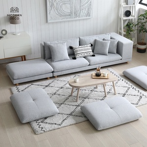 أريكة سرير قطاعية مع تخزين لغرفة المعيشة، أرائك على شكل حرف L قابلة للتحويل إلى سرير، أريكة نوم حديثة معيارية، الحد الأدنى للطلب 10 قطع في حاوية 40 قدمًا - Product Image 1