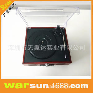 Phonographe rétro avec fonction d'enregistrement USB et cassette, tourne-disque en bois pour usage domestique - Product Image 4