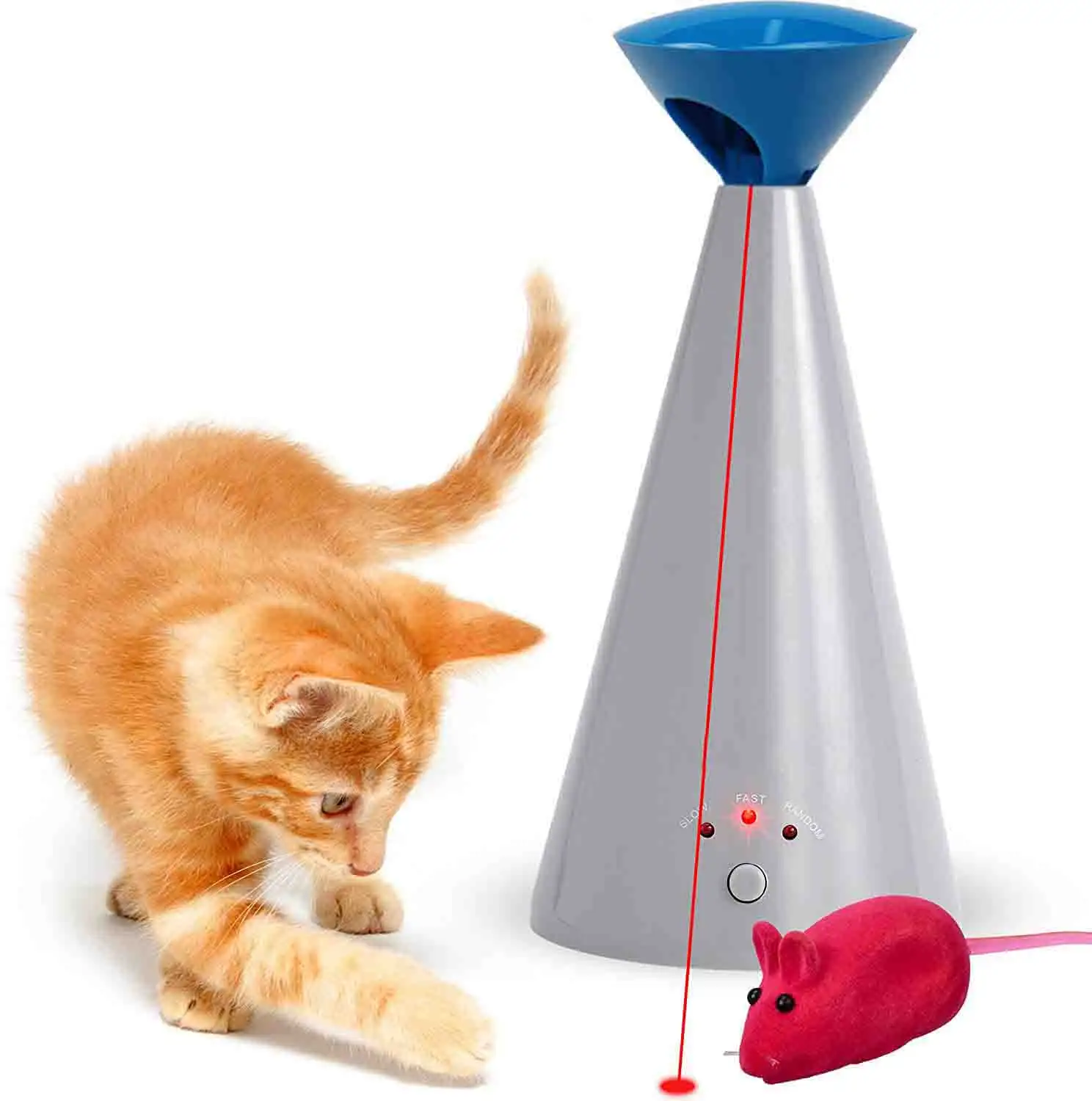Cat Laser Toy Automatic Rechargeable Motion Activated Cat Toys Interactive For Indoor Cats Kittens Puppies Dogs