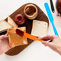 Spatules mélangeuses en silicone, grattoirs pour pots, spatules de service pour gâteaux, grattoirs pour pots de miel, spatules en silicone antiadhésives sans BPA pour pots