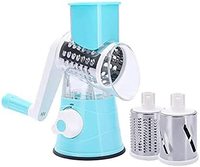 Mandoline Multifonction Manuelle Coupe-Légumes Râpe Éminceur avec 3 Lames Intérieures Réglables