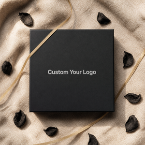 Boîte magnétique rigide carrée noire mate personnalisée avec logo en feuille d'argent OEM, coffret cadeau de luxe pour chocolat, montre, emballage cadeau - Product Image 4
