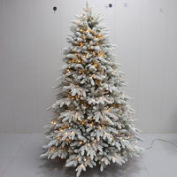 Sapin de Noël pré-éclairé sur mesure en PE complet avec lumières LED pour la vente en gros