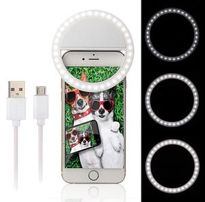 X621 Offre Spéciale – Anneau Lumineux LED Portable Rechargeable USB à 36 LED pour Selfie, Lumière d'Appoint Universelle à Fixation pour Smartphone - Product Image 3