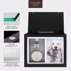 JQ <span class=keywords><strong>Biodegradable</strong></span> Urnas Memorial Collar Foto Madera Diseño Mascota <span class=keywords><strong>Urna</strong></span> Urnas Para Cenizas Mascotas - Product Image 3
