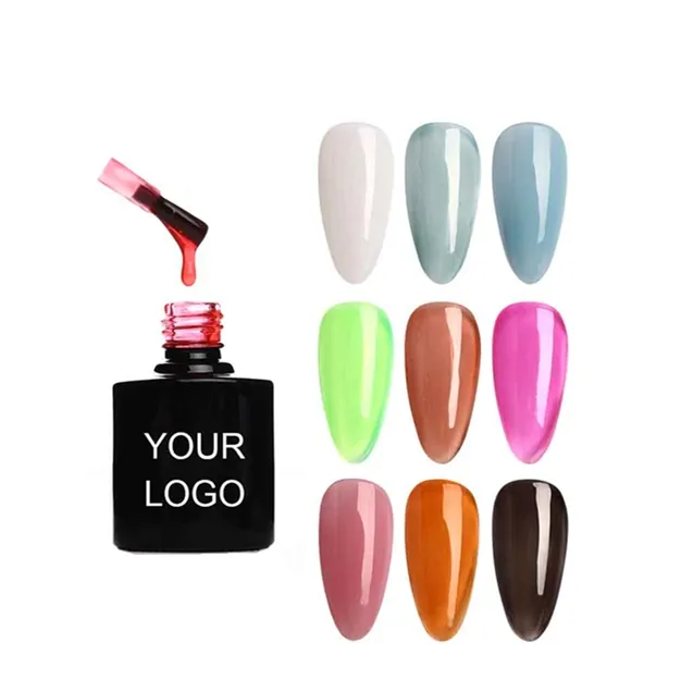 Summer spring design OEM 8ml 1kg 5kg 20kg 15ml color private label UV LED ice sheer nude translucent gel nail polish