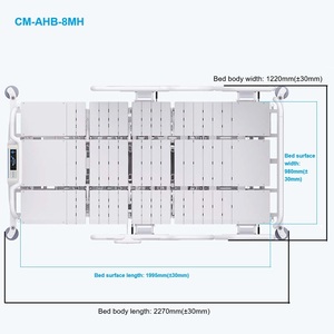 Cama de Hospital Eléctrica de 8 Funciones para Cuidados Intensivos, Cama de Paciente Eléctrica para Cuidados a Largo Plazo con Control de Enfermería - Product Image 4