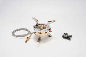 Estufa de gas para acampar con llama grande, muy buena para cocinar al aire libre para muchas personas - Product Image 5