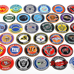 32 NFL Mỹ Bóng Đá Giải Đấu Đội Biểu Tượng Đội Huy Hiệu Vòng Phù Hiệu Sắt Trên Thêu Vá - Product Image 2