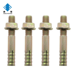 Ancre à tête cylindrique avec écrou à bride en acier au carbone zingué jaune de haute qualité, fournie par une usine chinoise de fixations - Product Image 5