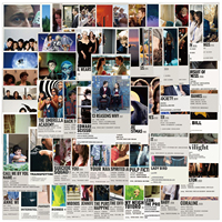 64 autocollants de films classiques DIY, imperméables en PVC, pour décorer ordinateurs portables, tasses, guitares, bagages, pour adolescents et adultes, autocollants en vinyle