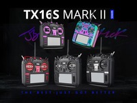 Radiomaster TX16S Mark II MAX RED ELRS 2.4GHz 16CH 4.3" IPS Touch Hall Gimbal RC Control Remoto para Dron FPV