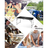 Ensemble de table à hauteur réglable pliable et facile à transporter pour camping en plein air plage jardin utilitaire