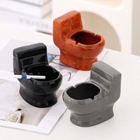 Cendrier de toilette en céramique créatif - Design minimaliste moderne pour la maison et le salon, design original, empêche la dispersion des cendres, contrôle la fumée