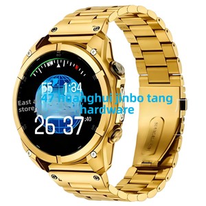Bracelet triple en acier inoxydable pour Garmin <span class=keywords><strong>Fenix</strong></span> 3, compatible avec les modèles <span class=keywords><strong>Fenix</strong></span> 8/7/6/<span class=keywords><strong>5</strong></span>, 22/26 mm, boucle pliable, design rond - Product Image 3