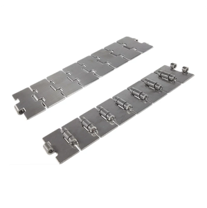 <span class=keywords><strong>Cadena</strong></span> Plana de Acero Inoxidable K812, <span class=keywords><strong>Cadena</strong></span> Recta de Una Sola Bisagra, <span class=keywords><strong>Cadena</strong></span> Transportadora de Placas para Equipos de Transporte de Botellas de Vidrio para Bebidas - Product Image 1