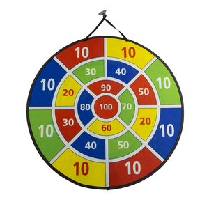 Jeu de fléchettes pliable en tissu doux de grande taille 29'' avec logo personnalisé, 12 balles collantes, cadeau pour les passionnés de fléchettes - Product Image 2