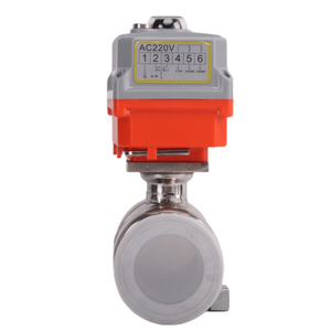 Ansi JIS 220V mini động cơ chủ đề thể hiện lô hàng bóng van nước thép không gỉ Mini Điện thể hiện lô hàng bóng van - Product Image 6