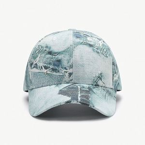 Casquette de baseball unisexe toutes saisons 100 % coton, 6 panneaux, motif camouflage satiné, style bec de canard, tendance et moderne - Product Image 6