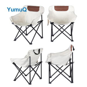 YumuQ acolchado portátil plegable Camping Quad brazo césped silla trasera con dosel para adultos al aire libre - Product Image 2