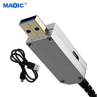 Kabel Transfer Data kecepatan tinggi, kabel ekstensi USB 3.1, kabel serat optik pria ke Wanita