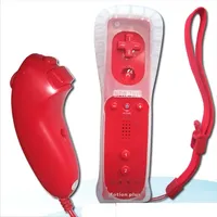 Manettes de jeu sans fil 2 en 1 pour Wii U Gamepad avec Motion Plus Manette Mando Nunchuk pour télécommande Wii