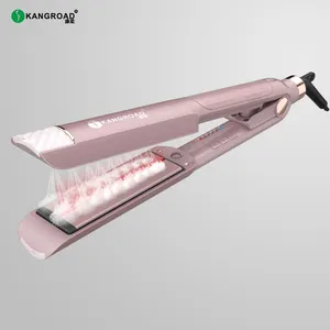 KangRoad professioneller Titanium Dampf-Haarglätter flacher Eisen Großhandel Eigenmarke individueller Infrarot-Haarglätter