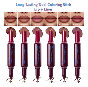 Lápiz Labial de Doble Punta al por Mayor con Marca Privada, Delineador de Labios de Alta Pigmentación, Lápiz de Maquillaje Multiusos para Contorno de Labios - Product Image 6