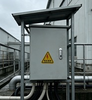 Armoire de distribution complète basse tension 230V 100A pour chantier extérieur, triphasée quatre fils, contrôle usine