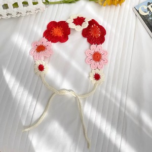 Accessori <span class=keywords><strong>per</strong></span> donne simpatici <span class=keywords><strong>Bandana</strong></span> floreale lavorato a maglia <span class=keywords><strong>per</strong></span> feste - Product Image 4