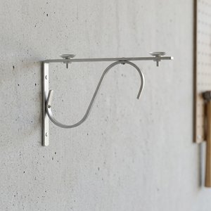 Paire de supports Jali ivoire L 8 pouces, support de montage ivoire L 8 pouces, paire de supports Jali ivoire L 8 pouces pour grille Jali - Product Image 3