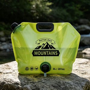 Mountains Water Bag 8L Foldable Plastic Hydration Bladder For Hiking Camping Fishing Outdoor Use - Product Image 1