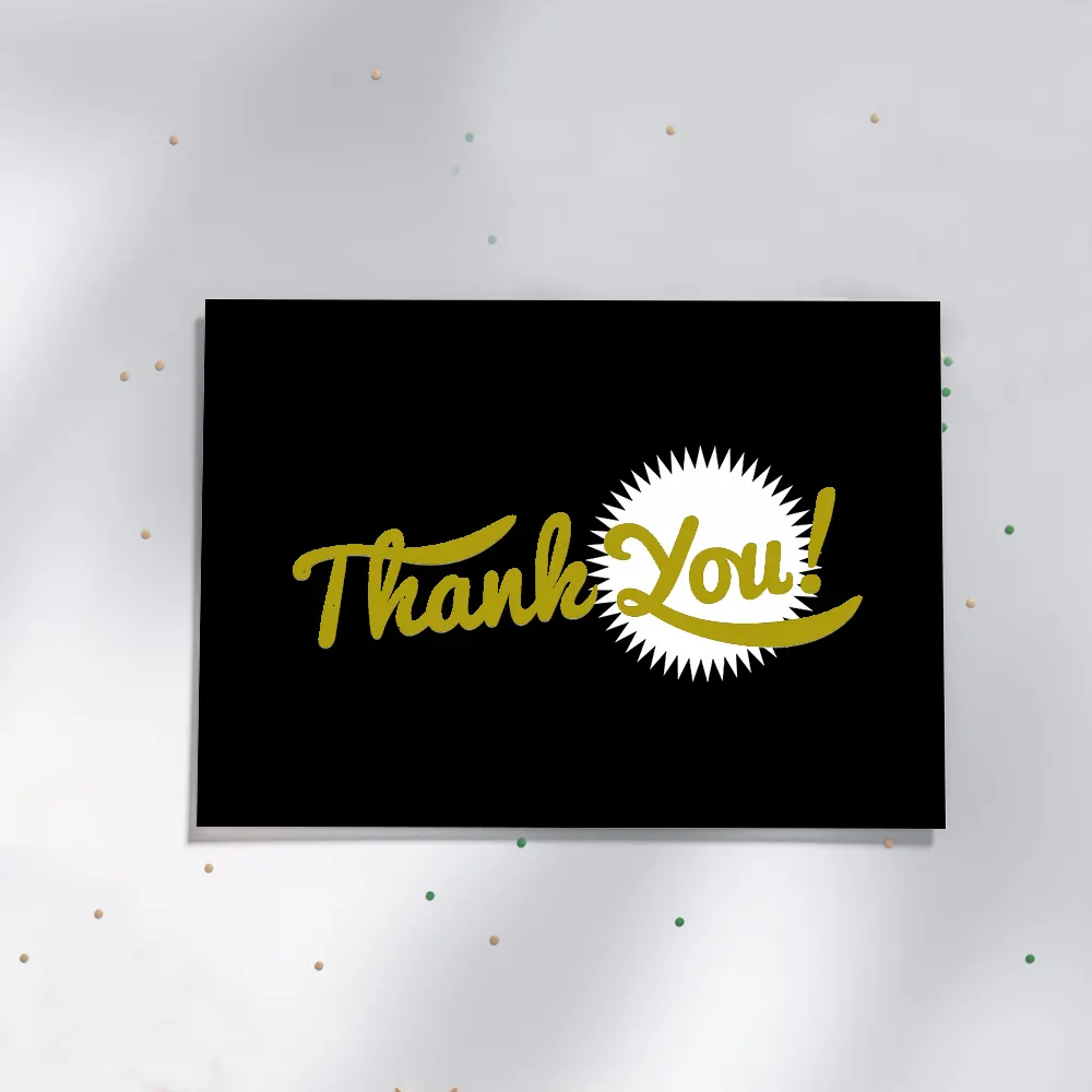 بطاقات "thank you" من كريستال كود مخصصة لحفلات الزفاف أو أعياد الميلاد، بطاقات "thank you"، بطاقة عمل