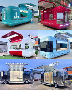 Camion de nourriture de luxe VIP résistant à la chaleur, remorque alimentaire sur mesure, cuisine mobile, camion de café de plage en plein air, camion de shawarma - Product Image 4