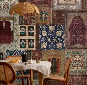 Facile à installer Tapis traditionnel <span class=keywords><strong>Style</strong></span> design <span class=keywords><strong>Papier</strong></span> <span class=keywords><strong>peint</strong></span> non tissé Mural Ali Mountain <span class=keywords><strong>Papier</strong></span> <span class=keywords><strong>peint</strong></span> indien - Product Image 4